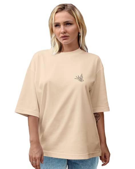 BuyThatTrendz Women Oversized Fit Graphic Print T-Shirt