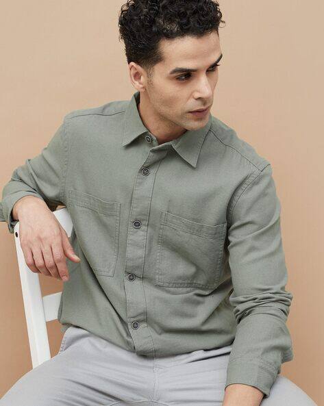 Men Cotton Regular Fit Jacket
