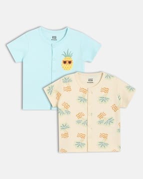 Boys Pack of 2 Printed Vests-image-2