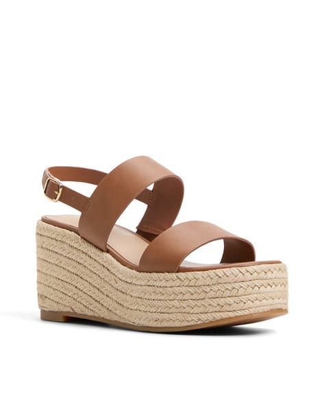 ALDO Women Double-Strap Wedges with Buckle-Closure