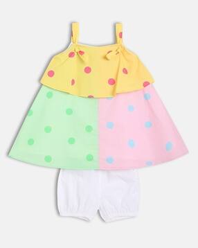 mini klub Girls Polka-Dot Print Fit & Flare Dress & Bloomers Set-picture-32
