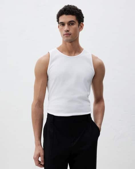 Buy White Vests for Men by H&M Online