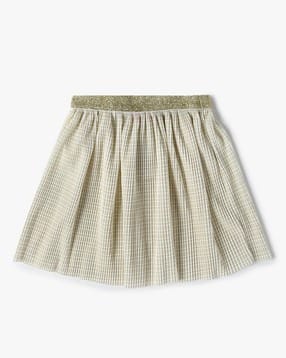 yousta Girls Metallic Flared Skirt-picture-44