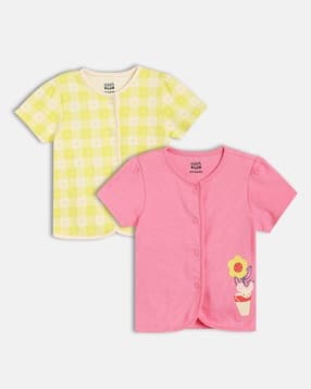 mini klub Girls Pack of 2 Printed Vests-picture-10