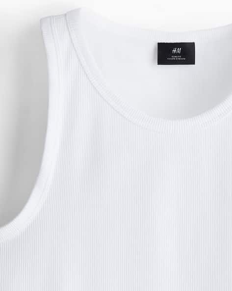 Buy White Vests for Men by H\u0026M Online | Ajio.com