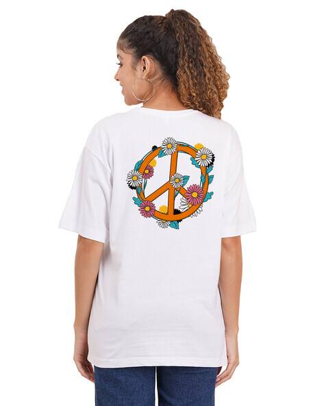 BuyThatTrendz Women Printed Oversized Fit T-Shirt