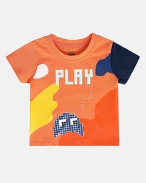 mini klub Boys Graphic Print Round-Neck T-Shirt-picture-18