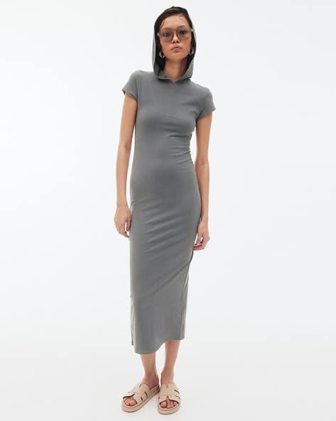 Buy H&M Women Hooded Bodycon Dress Online | Ajio.com