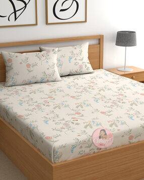 chhavi india Microfiber Bedsheet With 2 Pillow Cover-picture-41