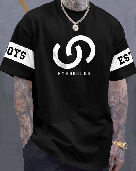 EYEBOGLER Solid Loose Fit T-shirt