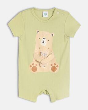 mini klub Boys Graphic Print Round-Neck Rompers-picture-13