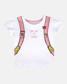 mini klub Girls Graphic Print Round-Neck Top-picture-10