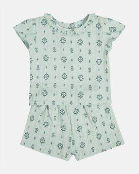 mini klub Square-Neck Woven Cotton 2-Piece Sets-picture-14