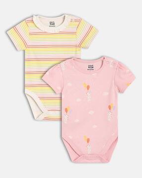 mini klub Girls Pack of 2 Printed Bodysuits-picture-53