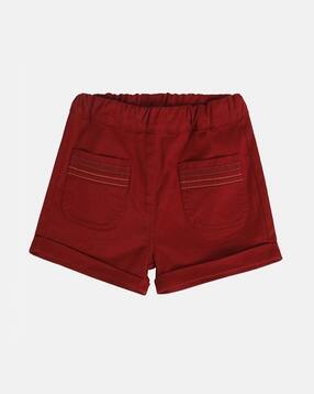 girls shorts with patch pockets