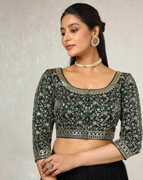 soch Women Scoop-Neck Front Open Blouse-picture-23