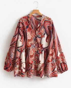 hivora Women Paisley Print Regular Fit Top-picture-35