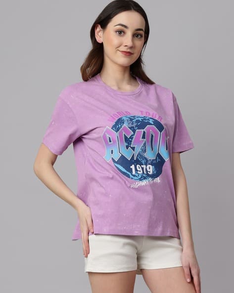 Buy Free Authority Acdc - AC/DC - Women Oversize Online | Ajio.com