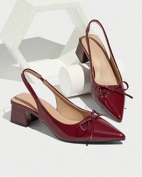 purplehunt Women High Peeped Chunky Heeled Sandals-picture-2