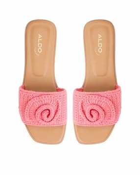 aldo Women Flat Sandals with Fabric Upper-picture-19