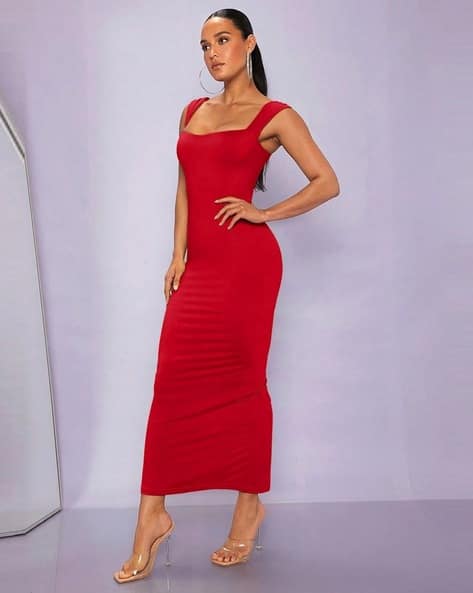 WANQUILA Women Bodycon Maxi Dress