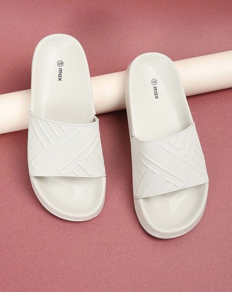 Flip Flops Max Chappals Online Buy Cream Flip Flop Slippers For