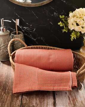 fabindia Cotton Honeycomb Reversible Hand Towel-picture-12