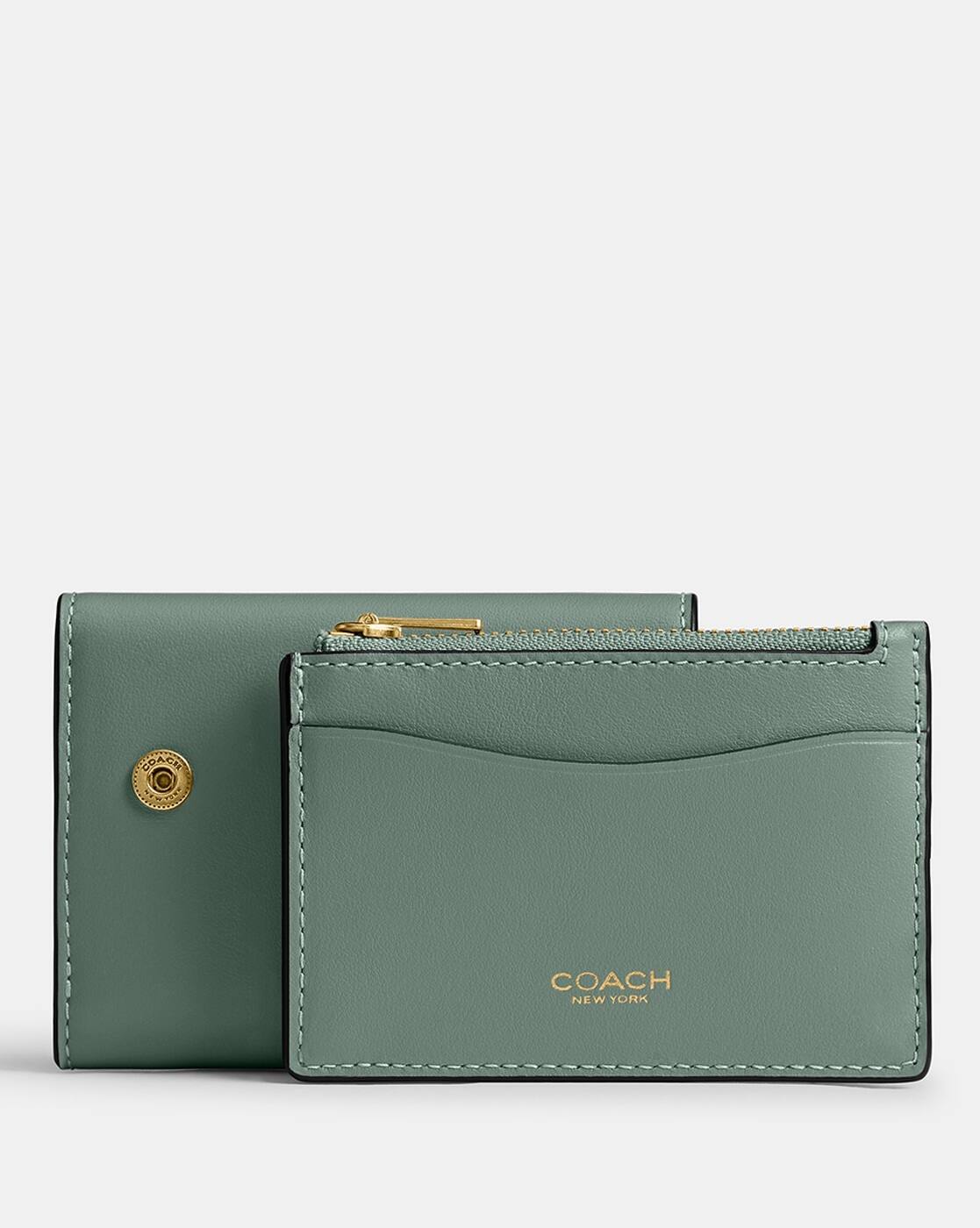 Card Case Coach New York Small Wallet Coach Essential Leather Slim