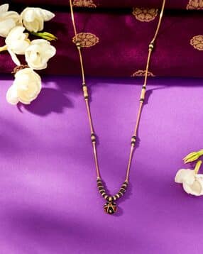 Women Yellow Gold Ancestral Elegance Wati Mani Mangalsutra