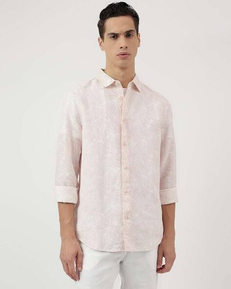 Marks & Spencer Linen Blend Tropical Printed Shirt