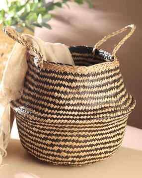 Jute Bamboo Baskets For Storage
