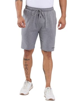 park avenue Men Logo Print City Shorts with Elasticated Waistband-picture-14