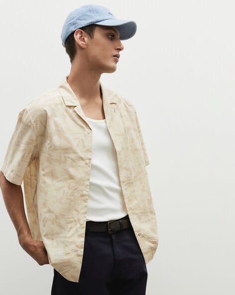 Men Regular Fit Printed Resort Shirt