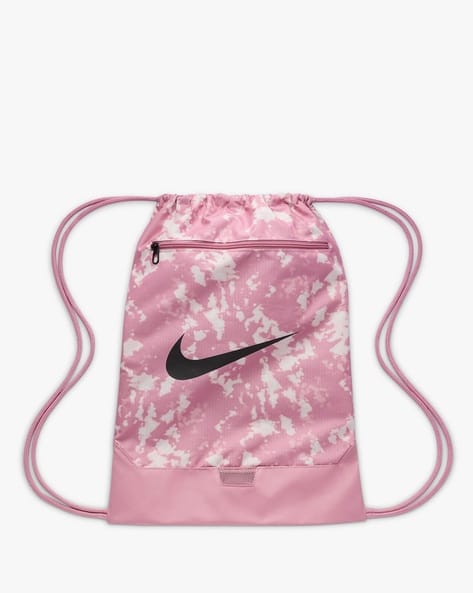 pink nike string bag