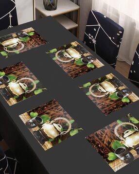 cread craft Set of 6 Graphic Print Placemats-picture-37