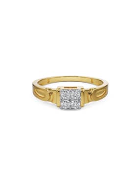 Men Quartet Diamond Wedding Lab Grown Diamond Band Ring-image-10