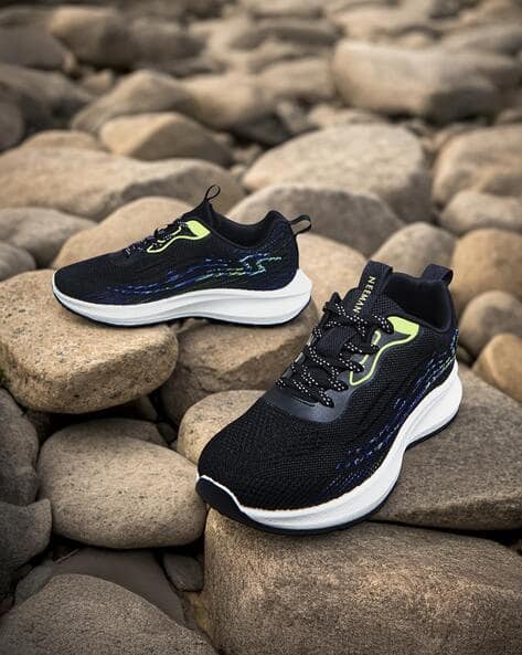 Men Lace-Up Sneakers with Mesh Upper