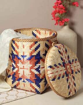 habere india Colourblock Laundry Basket with Lid-picture-28