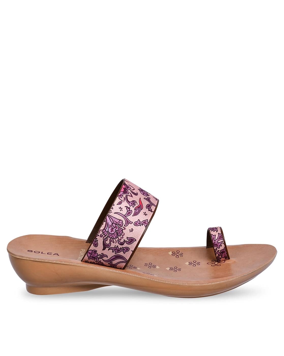 Buy Beige-Pink Flip Flop Slippers for Women by PARAGON Online - Main Image