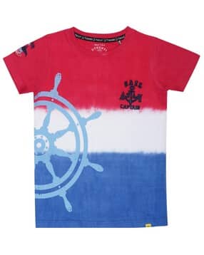 yalzz Boys Cotton Graphic Print Crew-Neck T-shirt-picture-17