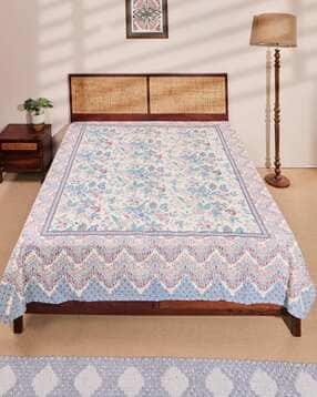 fabindia 120 TC Printed King Size Bed Cover-picture-20