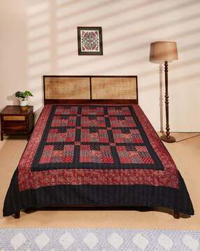 fabindia 120 TC Printed King Size Bed Cover-picture-28