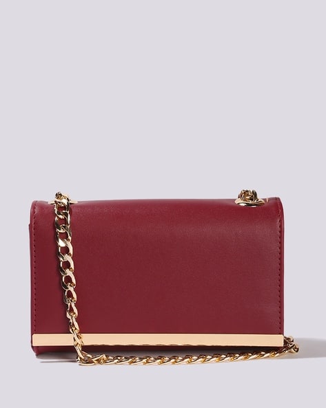 YOUSTA Women Sling Bag with Chain Detachable Strap