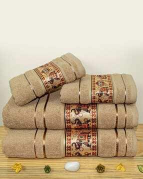 Pack of 4 Cotton Bath Towels-image-12