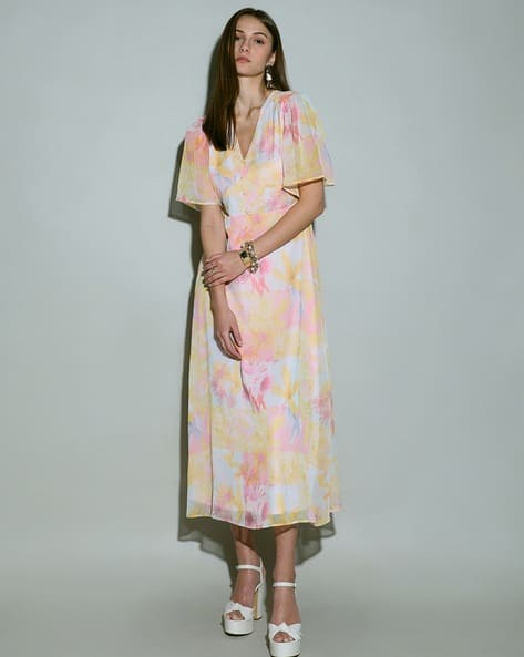 Buy Vero Moda Women Printed Fit & Flare Dress Online | Ajio.com