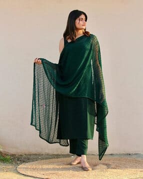 the velsy Women Square-Neck Straight Kurta Set-picture-33