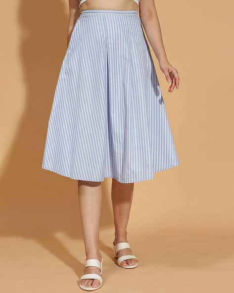 Buy Blue Skirts for Women by Oxolloxo Online
