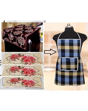   Stylish Fridge Cover with Fridge Mat Set-image-5
