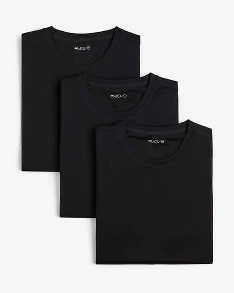 Men Pack of Regular Fit Crew-Neck T-Shirt