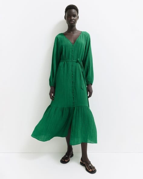 Buy Green Dresses for Women by H&M Online | Ajio.com Buy Green Dresses for Women by H&M Online | Ajio.com